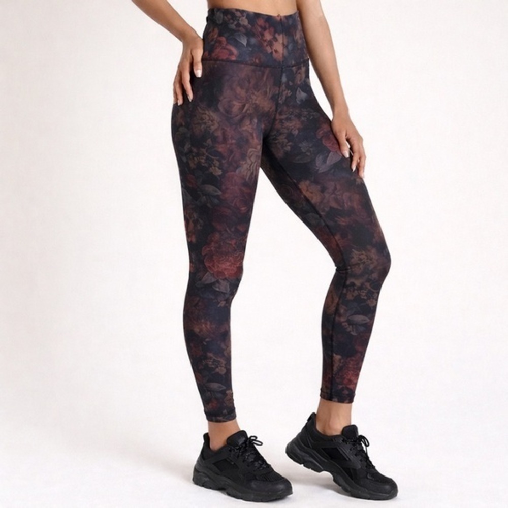 Athleta elation dark floral tights/leggings